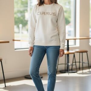 boxercraft Cream Logo Crewneck